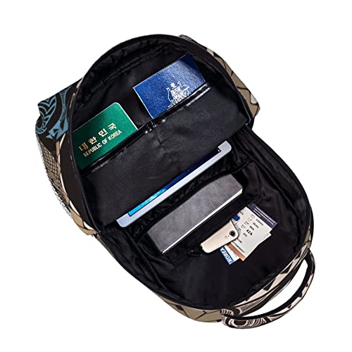 DZUAIKIT Hawaiian Honu Polynesian Sea Turtle Casual Travel Backpack Lightweight Computer Bag Hiking College Laptop Bag for Aldult - Image 5