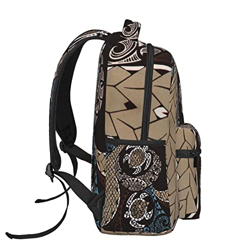 DZUAIKIT Hawaiian Honu Polynesian Sea Turtle Casual Travel Backpack Lightweight Computer Bag Hiking College Laptop Bag for Aldult - Image 4