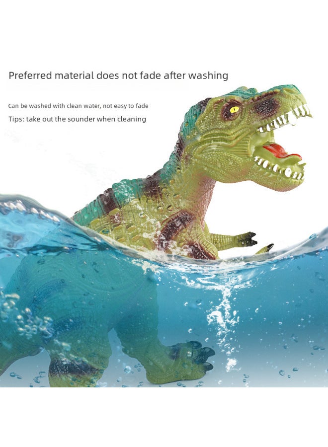 لعبة ديناصور من السيليكون الناعم العملاق مباشرة من الشركة المصنعة، نموذج أحفوري كبير الحجم لركوب التنين للدراجات النارية - اللون: قوطي كبير الحجم 【أخضر】】 - المواصفات: إصدار 498 Story Lights - Image 5