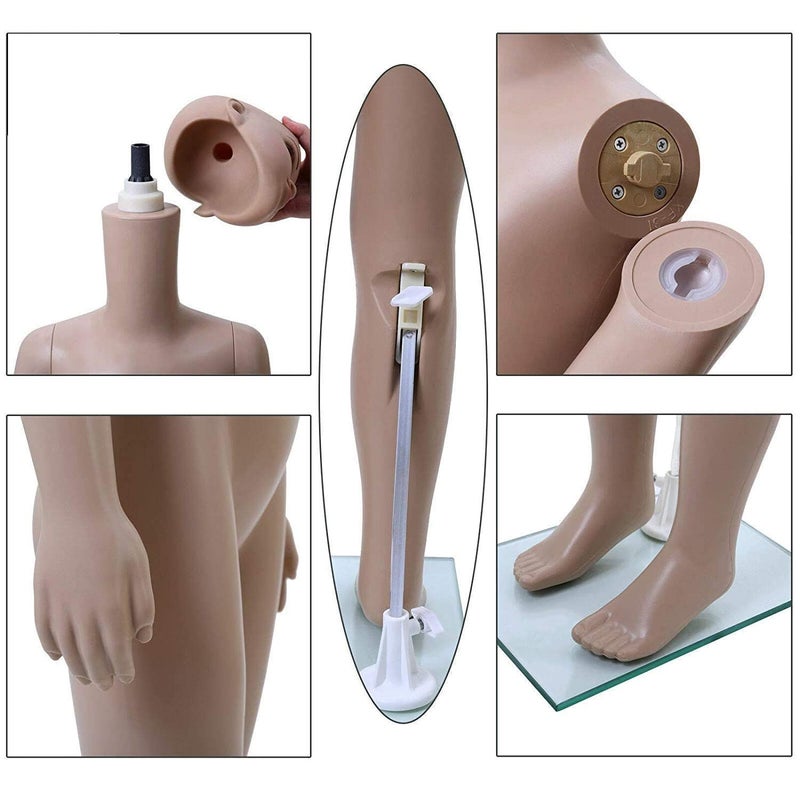 BE BENIGN Kids Straight Full Body Plastic Mannequin Dummy (Skin Colour, 3.5 ft) (Baby Mannequin, Pack of 1) - Image 2