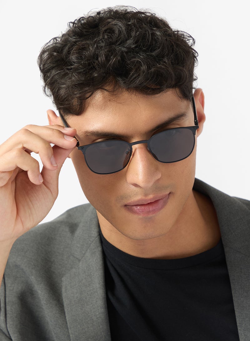 Robert Wood Polarized Lens Clubmaster Sunglasses - Image 5