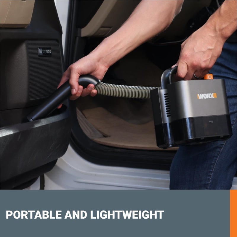 WORX WX030L 20V Power Share Cordless Cube Vac Compact Vacuum, Black - Image 2