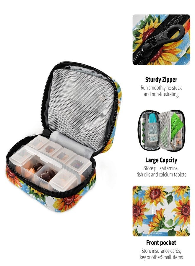 Eyanle Pill Organizer Travel Weekly Small Cute Pill Box 7 Day Pill Case Vitamin Holder Pill Bottle Organizer - Image 4