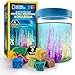Blue Marble National Geographic Underwater Crystal Growing Aquarium Science Kit Grow 8 Colorful Crystals Underwater 360Degree Secure Viewing Canister - Image 2