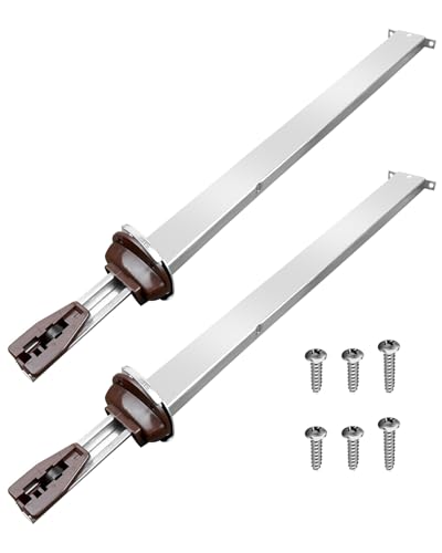 JUFWKO Drawer Metal Track and Rails Kit Fits for Kenlin RiteTrak II Replacement Drawer Track Slide Kit for Dresser Nightstand Cabinet Kitchen Drawer Slides 2 Pack - Image 1