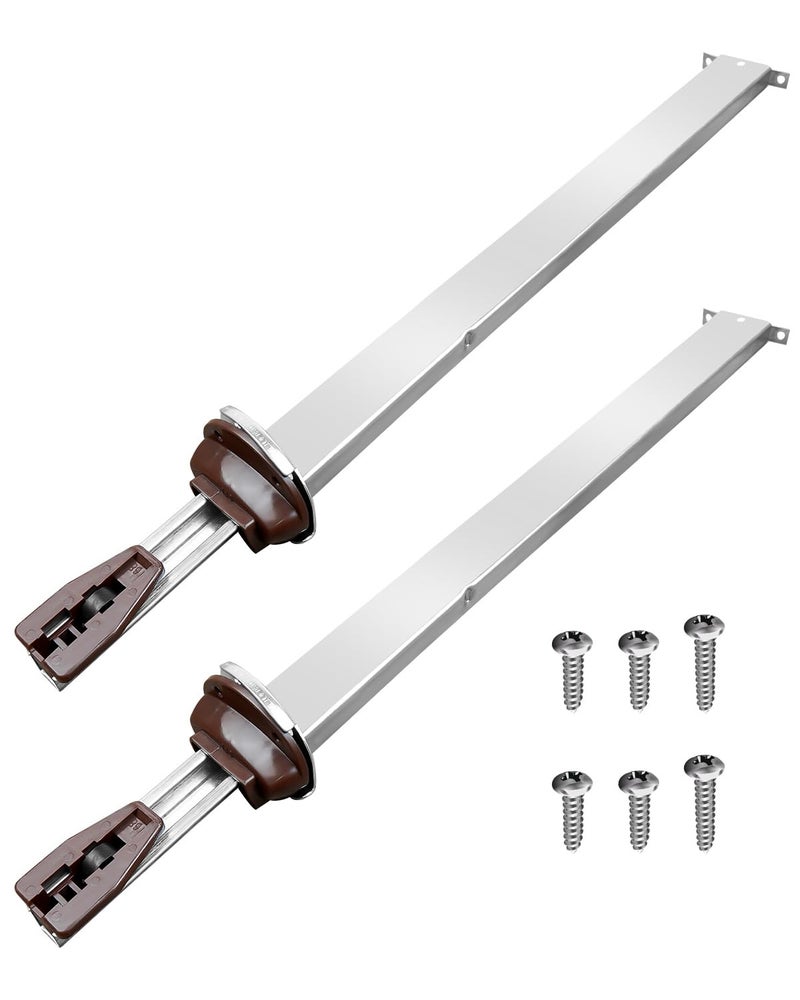 JUFWKO Drawer Metal Track and Rails Kit Fits for Kenlin RiteTrak II Replacement Drawer Track Slide Kit for Dresser Nightstand Cabinet Kitchen Drawer Slides 2 Pack - Image 2