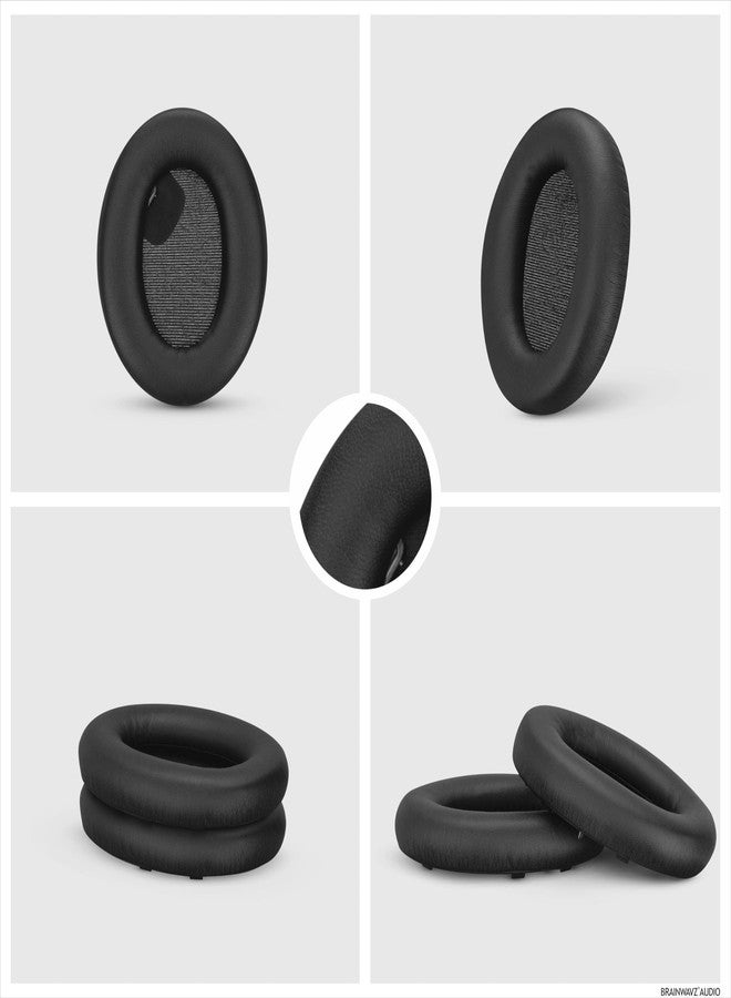 BRAINWAVZ Replacement Earpads for Sony WH-1000XM4 Headphones - Soft Vegan Leather Cushions for Extra Comfort, Easy & Quick Installation, (Black) - Image 5