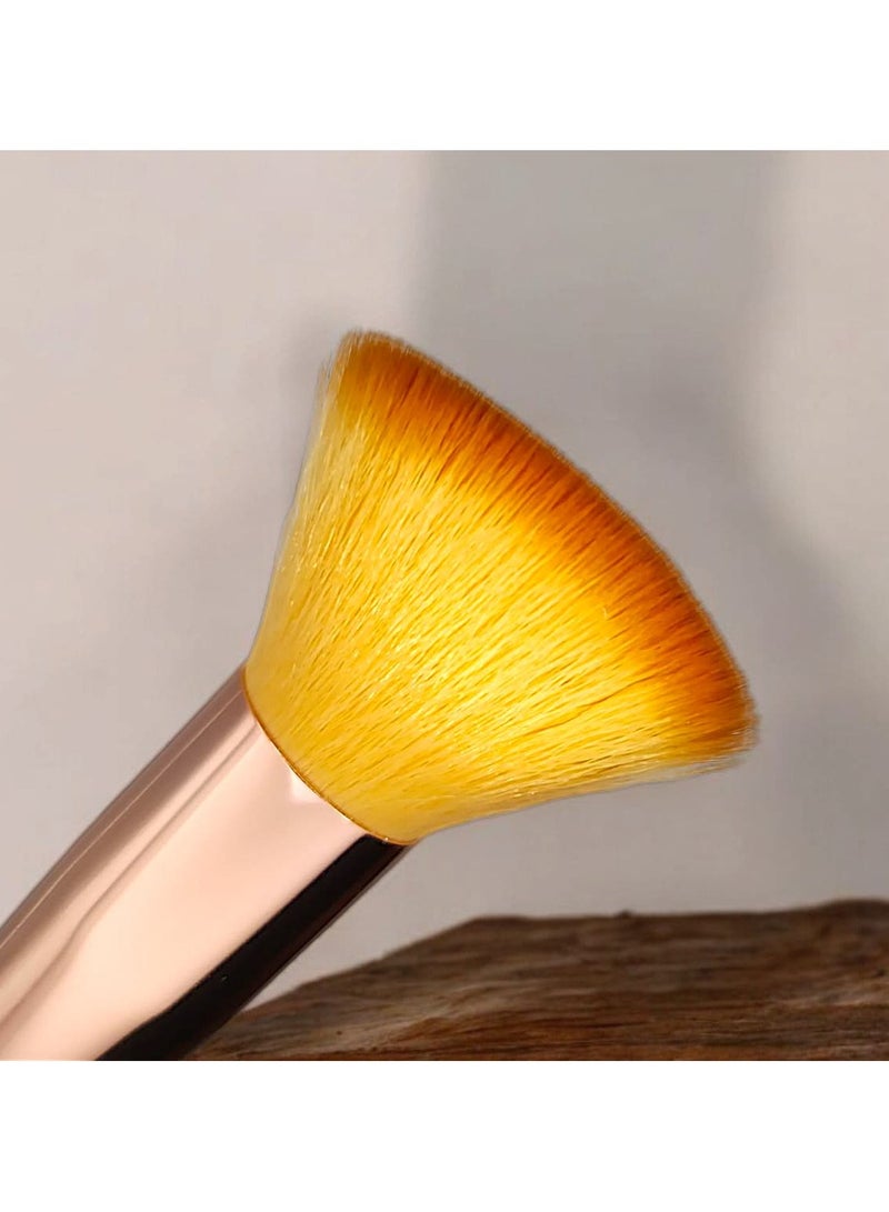 6 BEAUTY Large Powder Brush for Loose or Pressed Powder - Premium Vegan Soft Bristles for Flawless Airbrushed Finish - Image 2