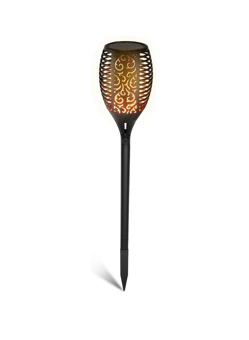 Yuwell 1 Piece Solar Lights Upgraded Camping Light 51.5CM Waterproof Flickering Flames 33 LED Torches Lights Outdoor Solar Landscape Decoration Lighting Auto On/Off Pathway Lights For Garden Patio Yard  - Image 1