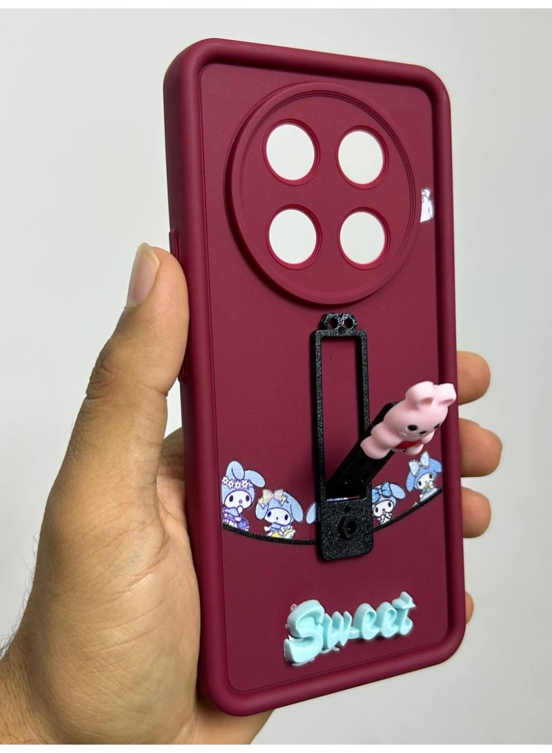 جراب خلفي بتصميم كرتوني جديد عليه كلمه Sweet متوافق مع هاتف Honor X9C - Image 1