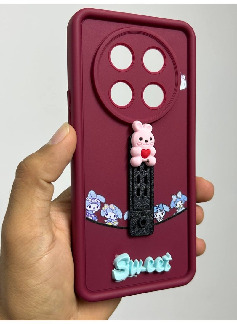 جراب خلفي بتصميم كرتوني جديد عليه كلمه Sweet متوافق مع هاتف Honor X9C - Image 3