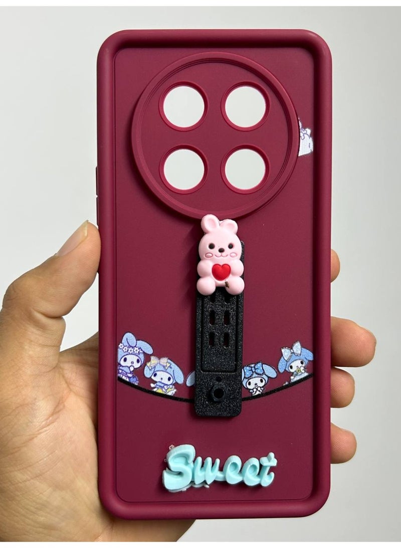 جراب خلفي بتصميم كرتوني جديد عليه كلمه Sweet متوافق مع هاتف Honor X9C - Image 2