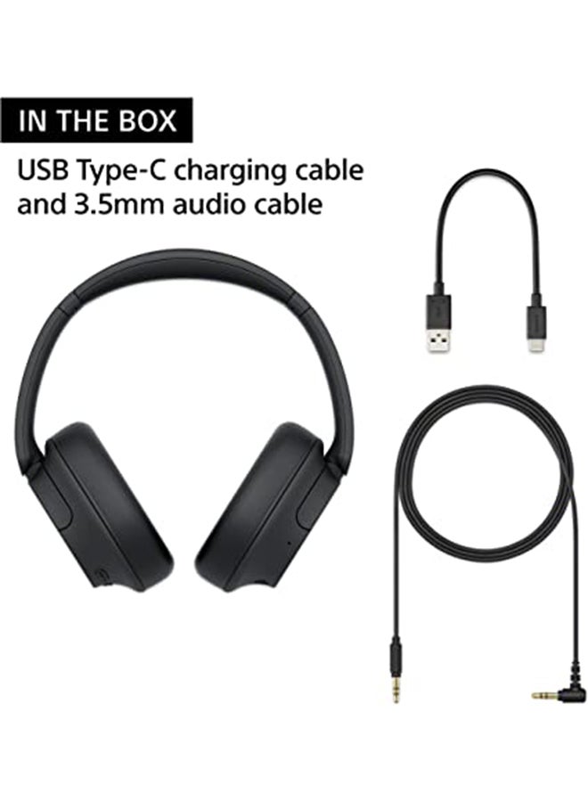 Sony WH-CH720 Noise Cancelling Wireless Headphones Bluetooth Over The Ear With Mic For Phone Call - Black