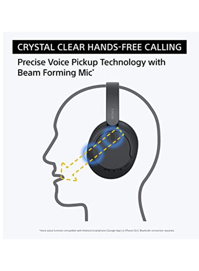Sony WH-CH720 Noise Cancelling Wireless Headphones Bluetooth Over The Ear With Mic For Phone Call - Black