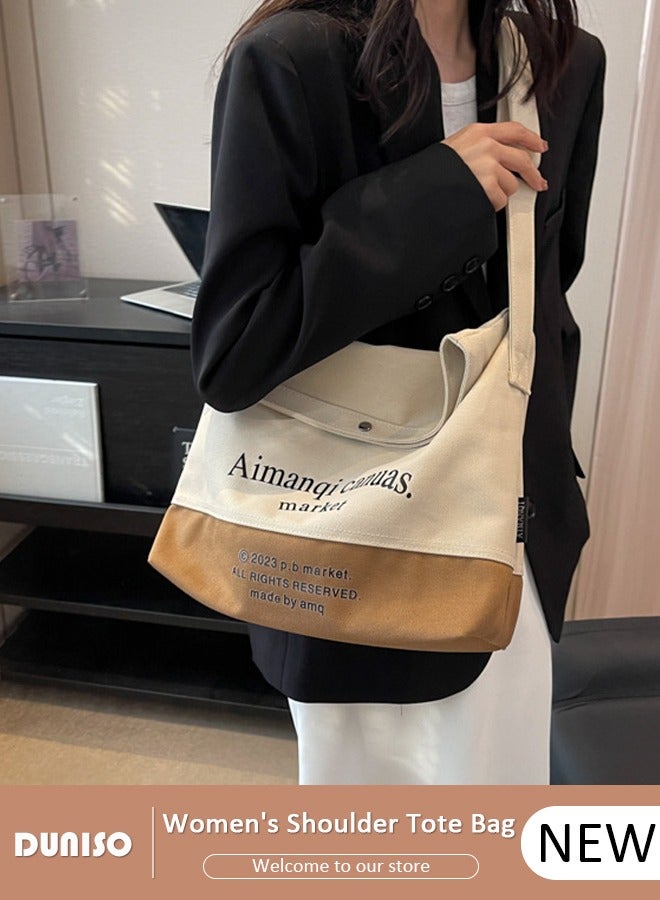 DUNISO Women's Shoulder Tote Bag Handbag for Women Large Capacity Messenger Bag, Fashionable Travel Shoulder Bag Crossbody Bag for Ladies Girls College Students  - Image 1