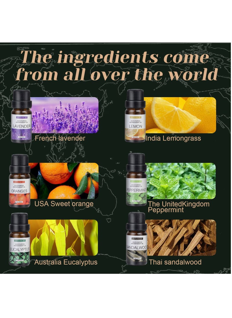 6 pieces of 10 mL essential oils for water-soluble aromatherapy Sandalwood, Sweet Orange, Lavender, Eucalyptus, Lemon, and Mint essential oils Humidifier and Aroma Diffuser Oil for Aromather - pzsku/Z8B4BAB7637C1FB06A461Z/45/_/1677217656/5efa5087-7ebc-467e-96f1-61be97444424