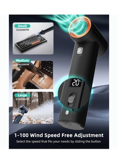 كيكا منفاخ هواء مجفف السيارات KiCA Jet Fan MAX، 85000 دورة في الدقيقة، سرعة الرياح 205 ميل في الساعة، محرك 785 واط  - Image 4
