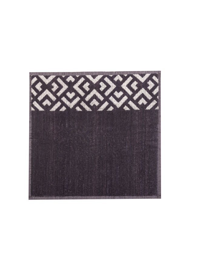 سيجنولا طقم فوط سيجنولا متعددة الأغراض 3 قطع 50 × 50 سم رمادي زيزاج سكوت 100% قطن.  - Image 2