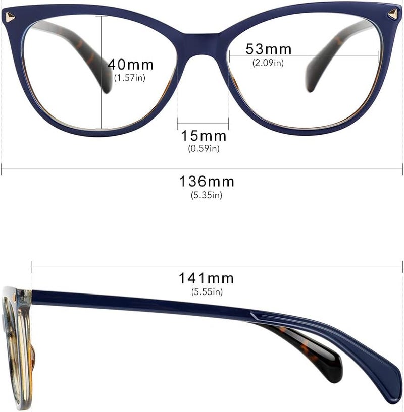 MEETSUN Non Prescription Glasses Frames For Women，Retro Cateye Fake Eyeglasses HD Clear Lens - Image 5