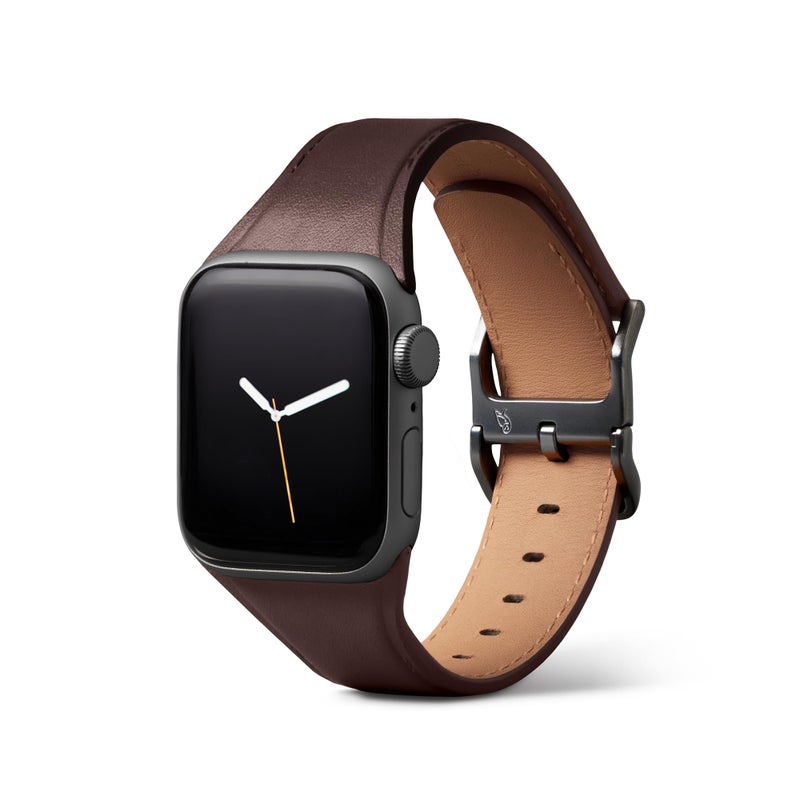 Bellroy Classic Watch Strap Band Compatible with Apple Watch Adjustable for Work or Casual wear  Ganache
