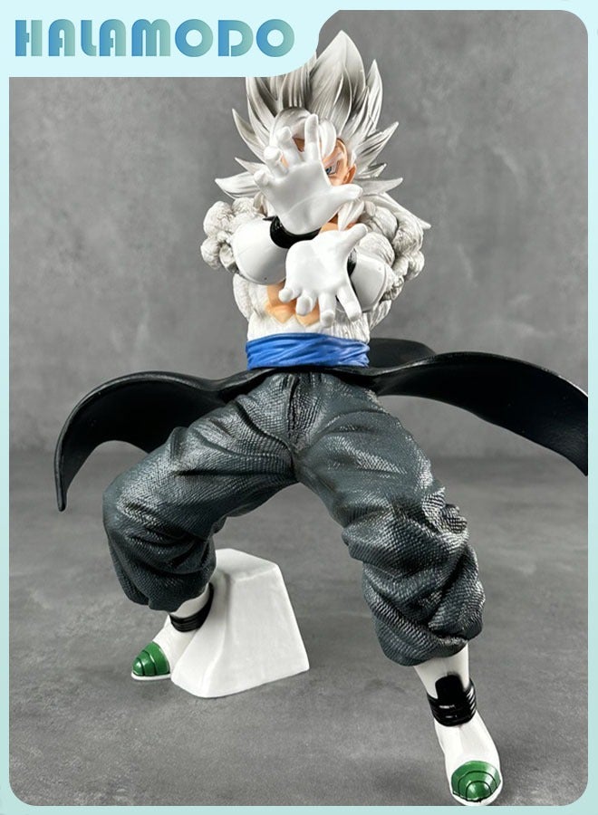 HALAMODO Dragon Ball Super Saiyan 5 White Vegito Anime Figure, Desk Centerpiece and  Birthday Gift 25cm - Image 4