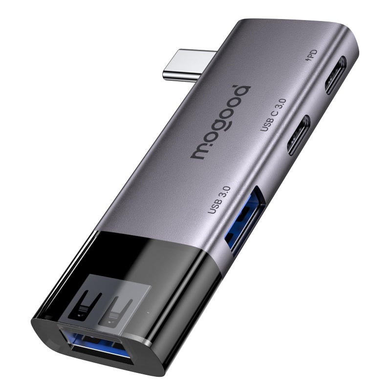 MOGOOD USB 3.0 Hub, Multiport USB Adapter 2 USB3.0 Ports Type C 3.0 PD 100W for MacBook,Laptop - Image 1