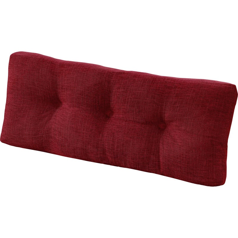 downluxe Indoor Bench Cushion for Indoor Furniture, Non-Slip Tufted Overstuffed Textured Foam Bench Seat Cushion, 1 Pack, 36" X 14" X 4", Burgundy - Image 1