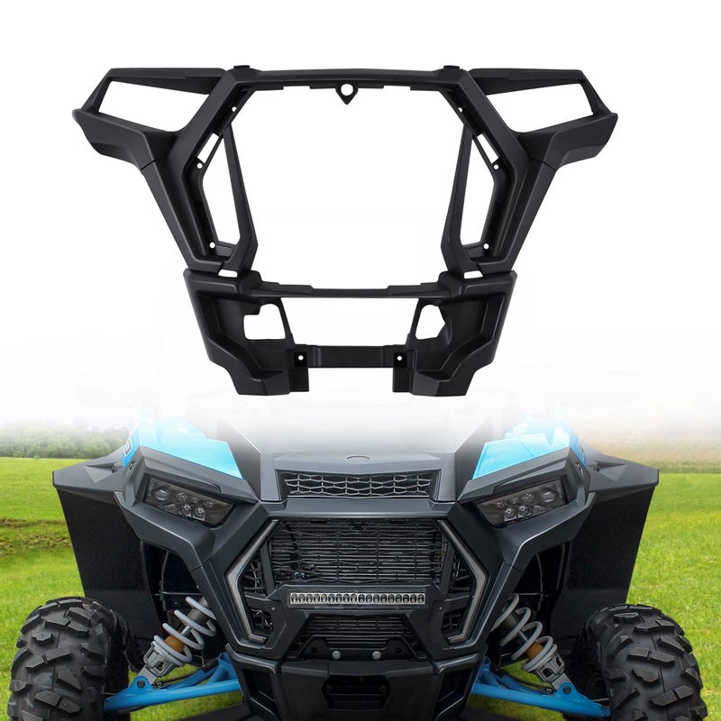 CUSAUTV Front Fascia Compatible with 20192023 POLARIS RZR XP 1000  XP 4 1000 Turbo STurbo 4 S Plastic Front Headlight Bumper Cover Panel Replace OEM 5455432070
