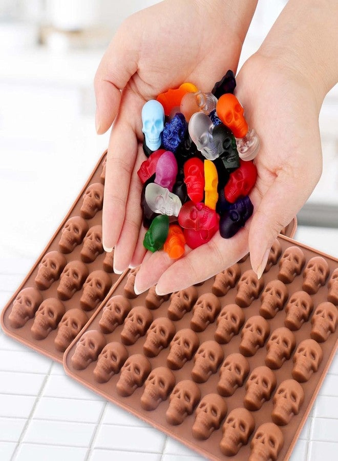 LEGACYCART 1 Pack Gummy Skull Candy Silicone Molds 40 Cavity Silicone Skull Molds for Halloween Chocolate, Candy,Jelly, Wax Melt, Dog Treats, Ice Cube (Pack of 1) - Image 4