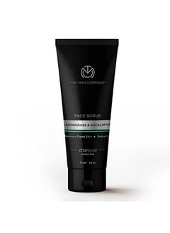 The Man Company Charcoal Tan Removal Face Scrub For Glowing Skin | Anti Acne Blackhead Remover For Oily Skin 75 Gm  - Image 1