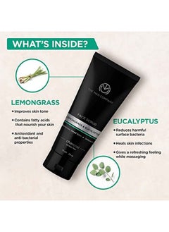The Man Company Charcoal Tan Removal Face Scrub For Glowing Skin | Anti Acne Blackhead Remover For Oily Skin 75 Gm  - Image 4