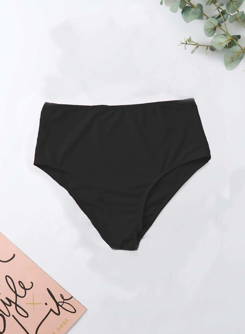 Generic Solid High Waisted Bikini Panty - Image 1