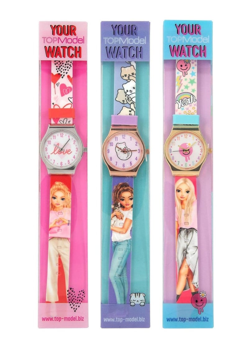 TOPModel Silicone Watch - 1 Piece Only / Style/ Color May Vary - Image 1