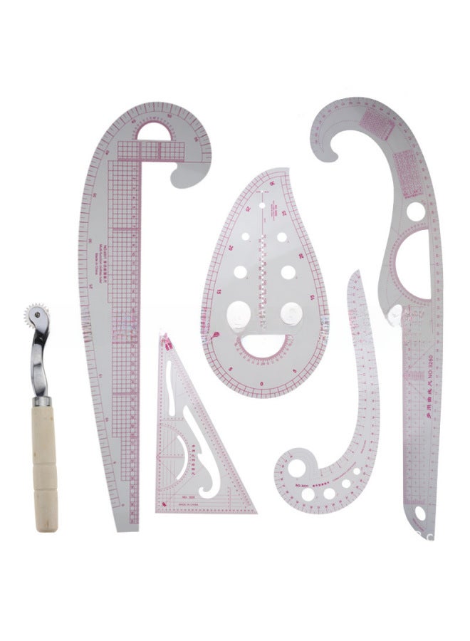 Thumb Clothing Ruler Cutting Ruler Sleeve Cage Ruler Ruler Curve Ruler Button Arc Ruler Set - Image 1