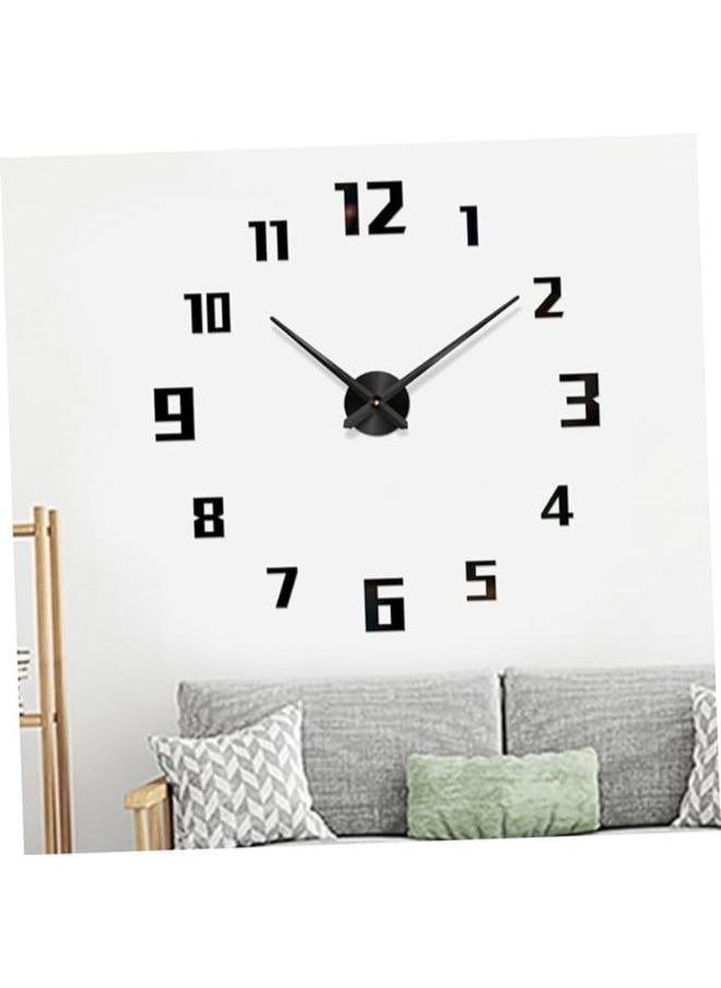 Home Gallery Large numbers 3D Frameless Wall Clock  - Image 2