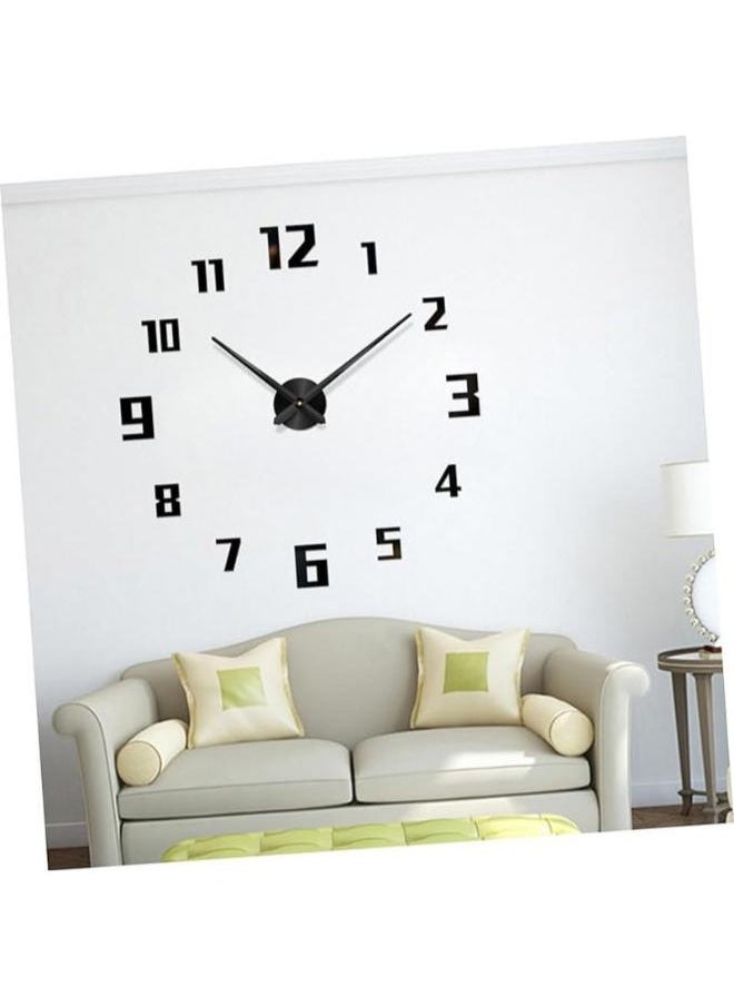 Home Gallery Large numbers 3D Frameless Wall Clock  - Image 5