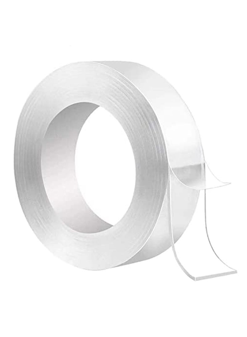 Transparent Double Sided Adhesive Tape Removable Washable Reusable 30mm Width 2.0mm Thickness 5M Length - Image 2