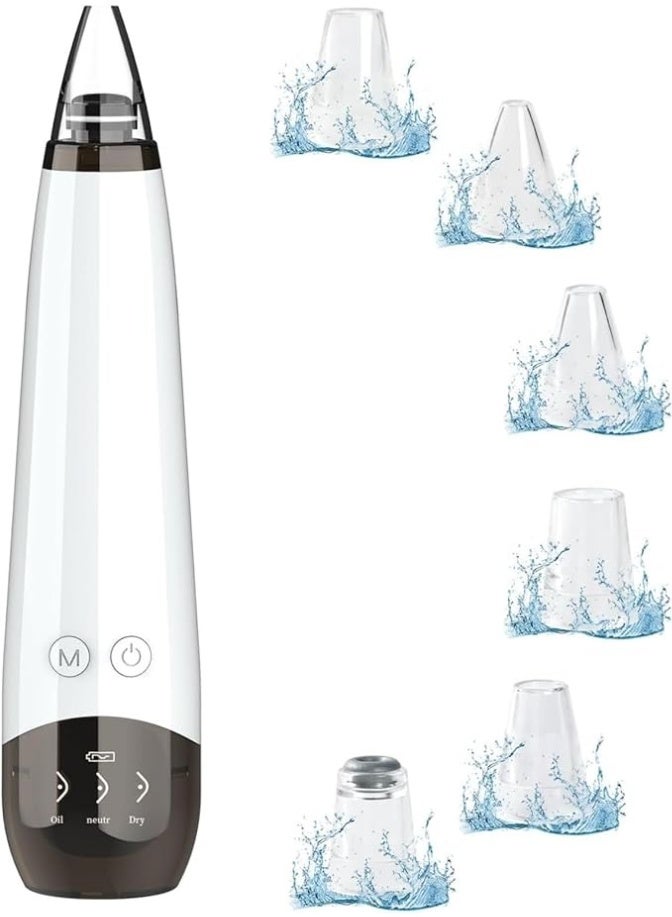 YelaJoy Yalla Joy Electric Blackhead Remover Vacuum with Multiple Suction Levels – Pore Cleaner and Facial Skin Extractor for Removing Oil, Dirt, Dead Skin, and Acne – Complete Blackhead Removal Tool Set for Smooth and Clear Skin - Image 1