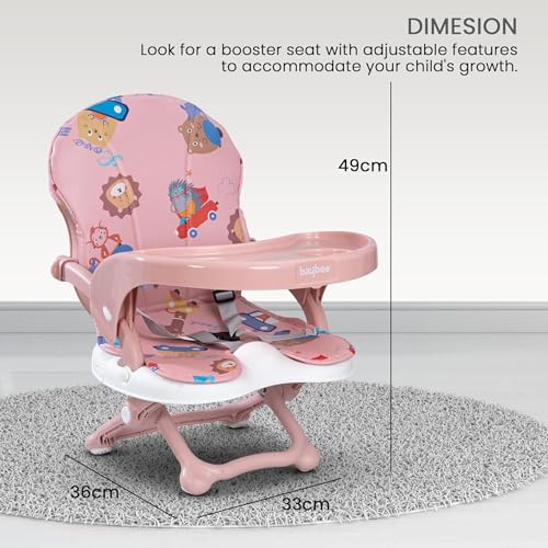 OBaby Dining Table Seat,Removable Tray/Adjustable/Foldable/Multifunction/Washable Baby Dining/Feeding Chair for Toddler 0 to 6 Years Baby - Image 2