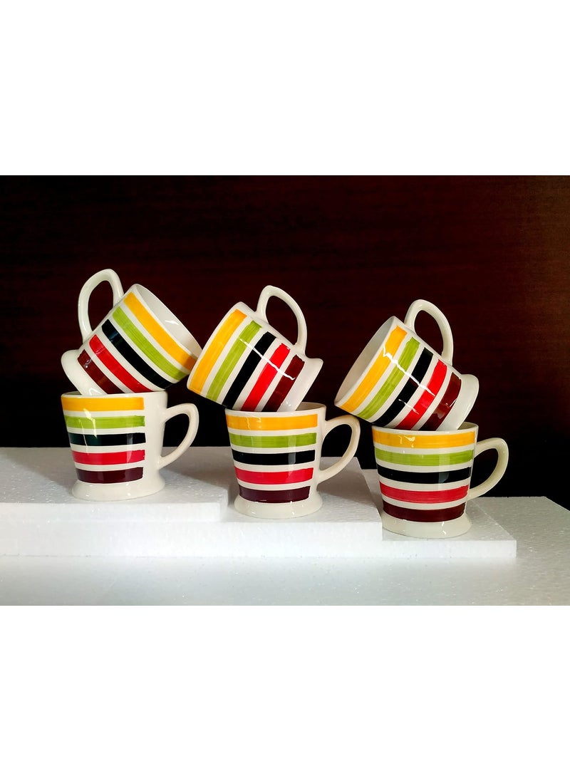 MOODY PANDA MOODY PANDA Rainbow Series Set of 6 Cups Cups Set of 6 Tea Cups Ceramic 150 ml  - Image 5