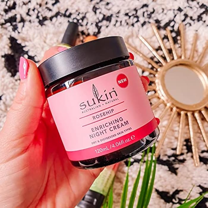 sukin Rosehip Enriching Night Cream for Women - 4.06 oz Cream - Image 3
