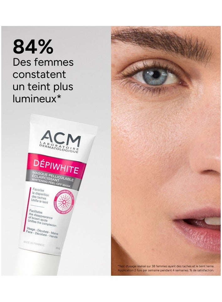 ACM Depiwhite Whitening Peel Off Mask,Deep Cleansing Brightening Mask for Dull Skin,40ml - Image 5