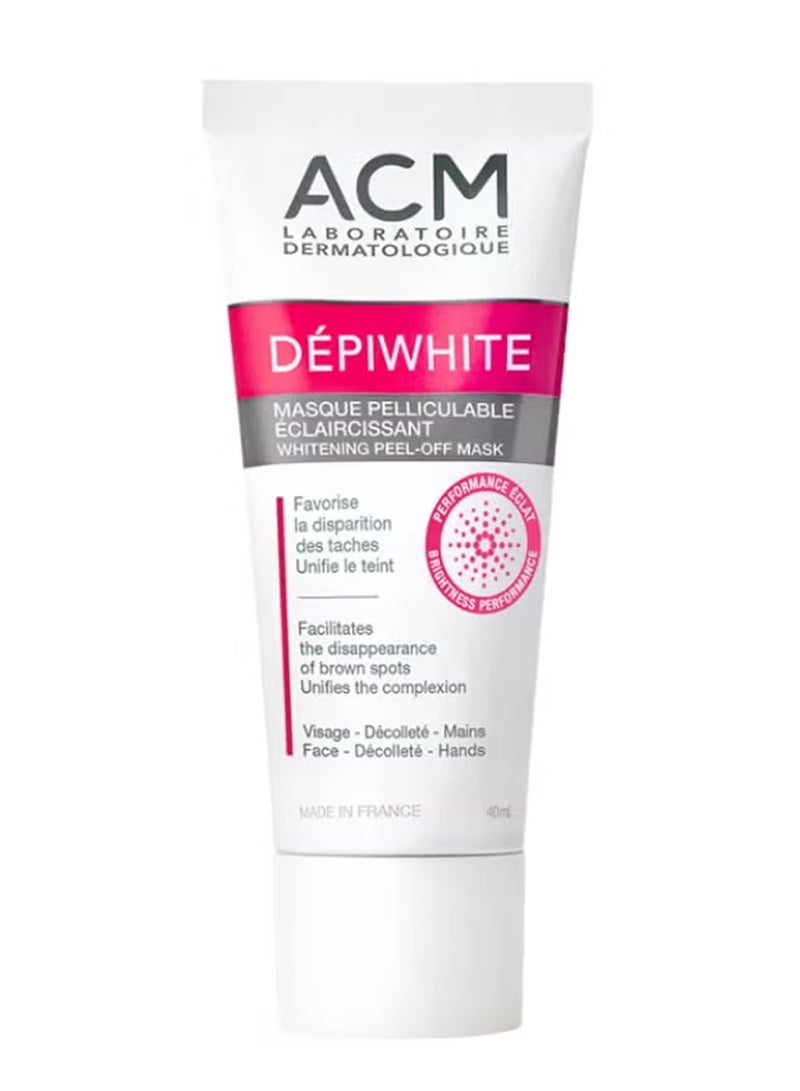 ACM Depiwhite Whitening Peel Off Mask,Deep Cleansing Brightening Mask for Dull Skin,40ml - Image 1