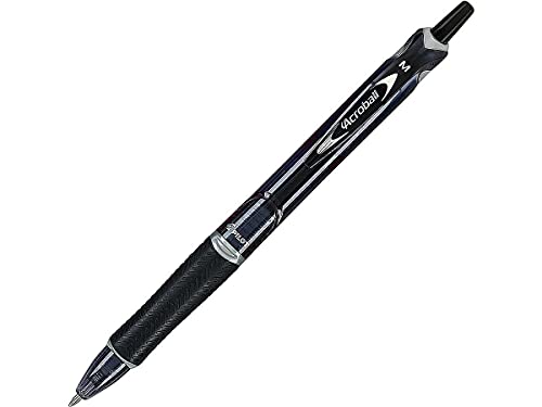 PILOT Acroball Colors Advanced Ink Refillable & Retractable Ball Point Pens, Medium Point, Black Ink, 12-Pack (31810) - Image 1