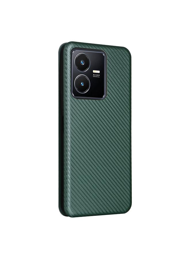 erorex Case For vivo Y22s / Y35 Carbon Fiber Texture Leather Phone Case - Image 3