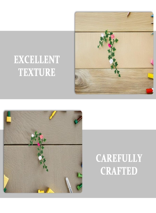 توي اند اونا مجموعة من 5 قطع من ديكورات بيت الدمية من توياندونا، زهور محاكاة، إكسسوارات بيت الدمية - Image 3