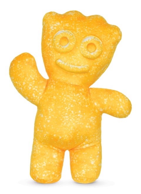 iscream Sour Patch Kids Embossed 1675 x 12 Candy Character Shaped Pillow Yellow