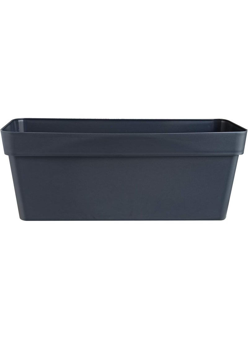 Idel Window Box Planter 50cm – Rectangular Flower Pot for Balcony Railing, Garden, Patio – Plastic Plant Container – Indoor Outdoor Use - CLASSIC WINDOWBOX SWS - Made in Italy - By Idel - Image 1
