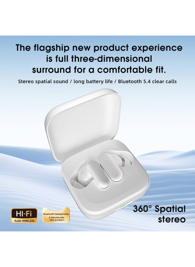 Bluetooth Headphones In-Ear Headphones, 8 Hours of Battery life, 360° Stereo Surround Sound Subwoofer Bluetooth Headphones Active Noise Cancellation IP5 Waterproof Headphones Compatible with iPhone and Android - Image 4