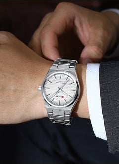 CURREN CURREN 8439M Men Quartz Minimalist Grid Business Watch Stainless Steel Band Alloy Case Fashion Multifunction Wristwatch Abrastion Resistant glass 3ATM Luminous Display Watch  - Image 5